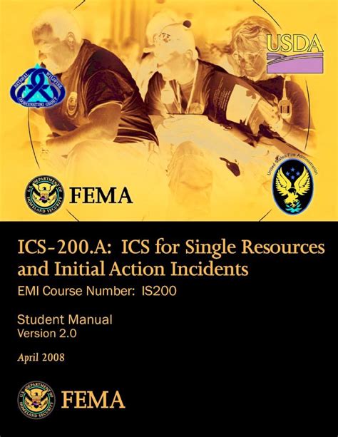 ICS for Single Resource and Initial Action Incidents (ICS.